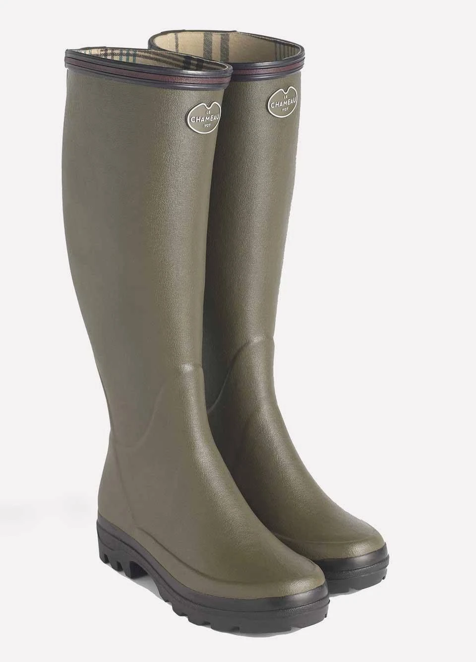 Le Chameau Ladies Giverny Wellingtons - Vert Chameau - Image 2