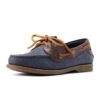 Ariat Womens Antigua Boat Shoe - Navy/Chocolate