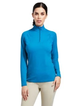 Ariat Auburn 1/4 Zip Baselayer - Saxony Blue
