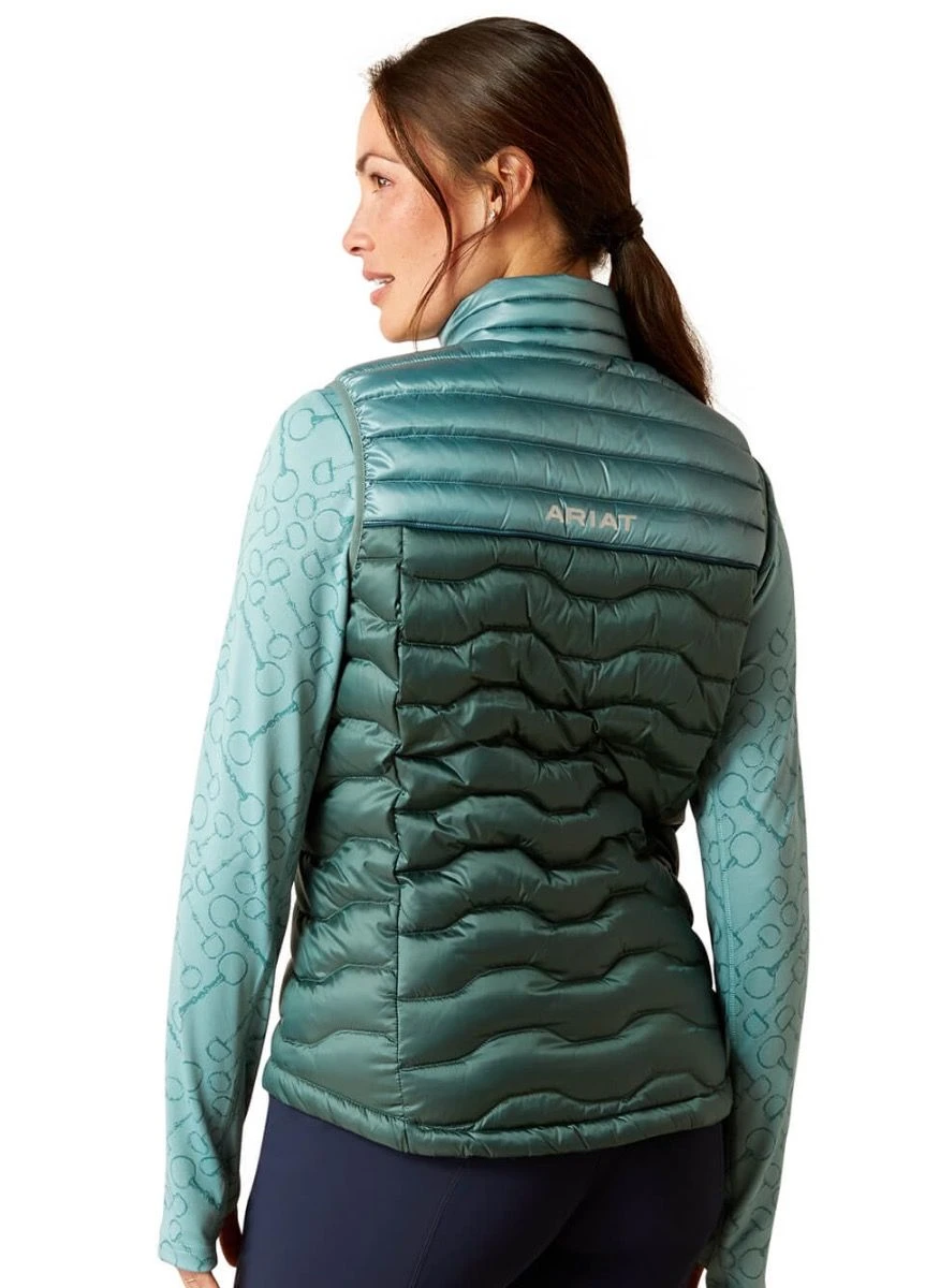 Ariat Ideal Down Gilet - Iridescent Arctic/Silver Pine - Image 2