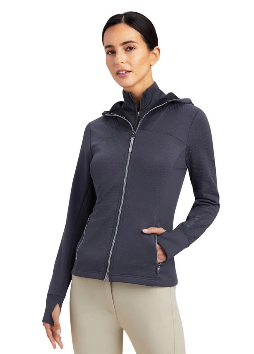 Ariat Lumina Full Zip Sweatshirt - Ebony
