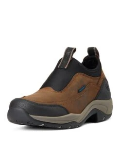 Ariat Womens Terrain Ease Waterproof Boot - Oily Distressed Brown