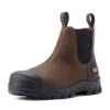 Ariat Mens Treadfast H20 Steel Toe Chelsea Boot - Dark Brown