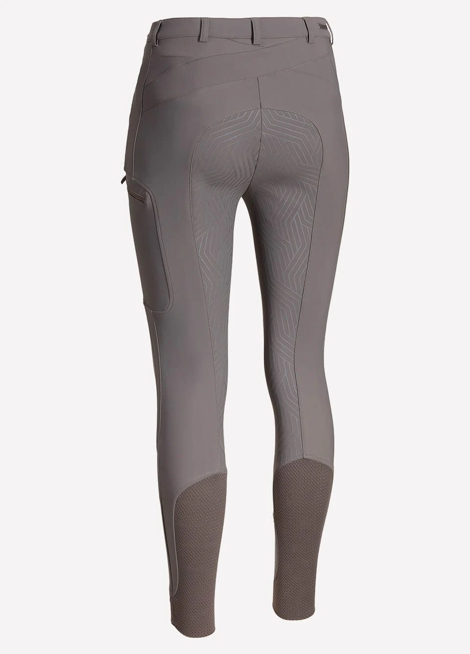 Ariat Womens Triton Grip Full Seat Riding Breeches - Plum Grey - Image 4