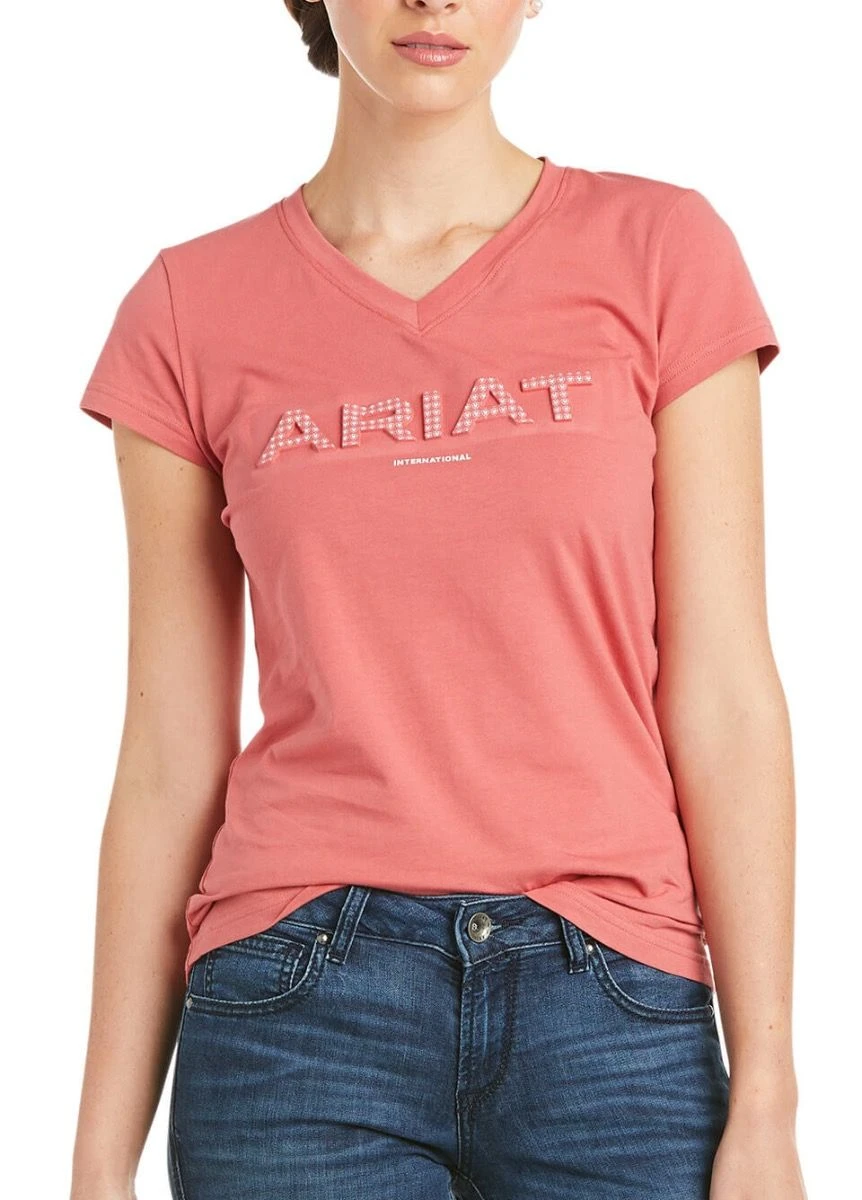 Ariat Womens 3D Logo T-Shirt - Amaranth