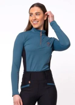 Blackfort Equestrian Cool Mesh Base Layer - Teal