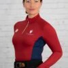 Blackfort Equestrian Cool Mesh Base Layer - Red/Navy