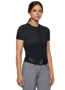 Cavalleria Toscana Perforated T-Shirt - Navy