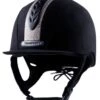 Champion X-Air Dazzle Plus Riding Hat - Black/Rose Gold