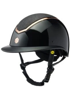 Charles Owen EQx Kylo MIPS Wide Peak Gloss & Sparkly Hat - Black