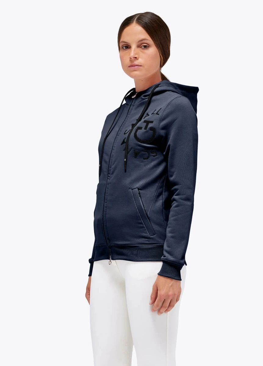Cavalleria Toscana Emblem Hoodie - Atlantic Blue - Image 2