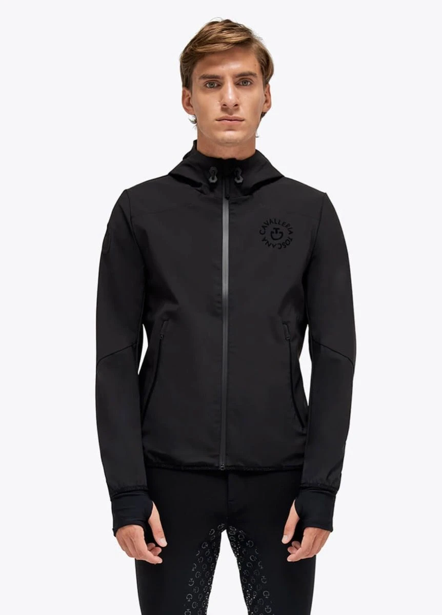 Cavalleria Toscana Train Hard Softshell Jacket - Black - Image 2
