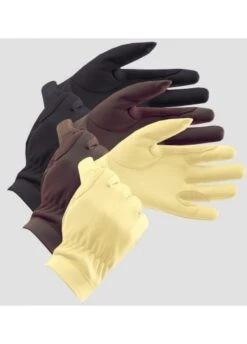 Equetech Leather Show Gloves - Brown