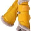 Eskadron Mesh Faux Fur Boots - Vintage Gold