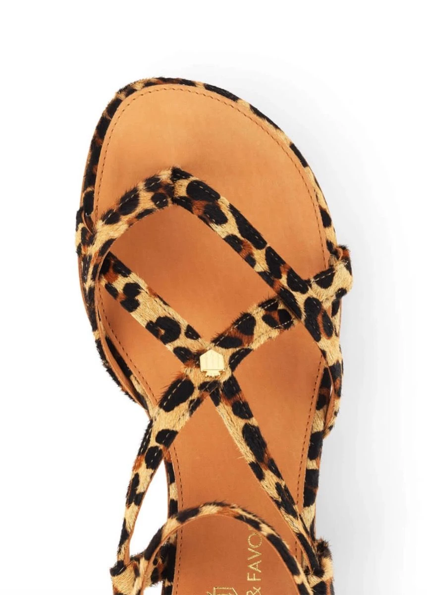 Fairfax & Favor Brancaster Sandal - Jaguar Haircalf - Image 3