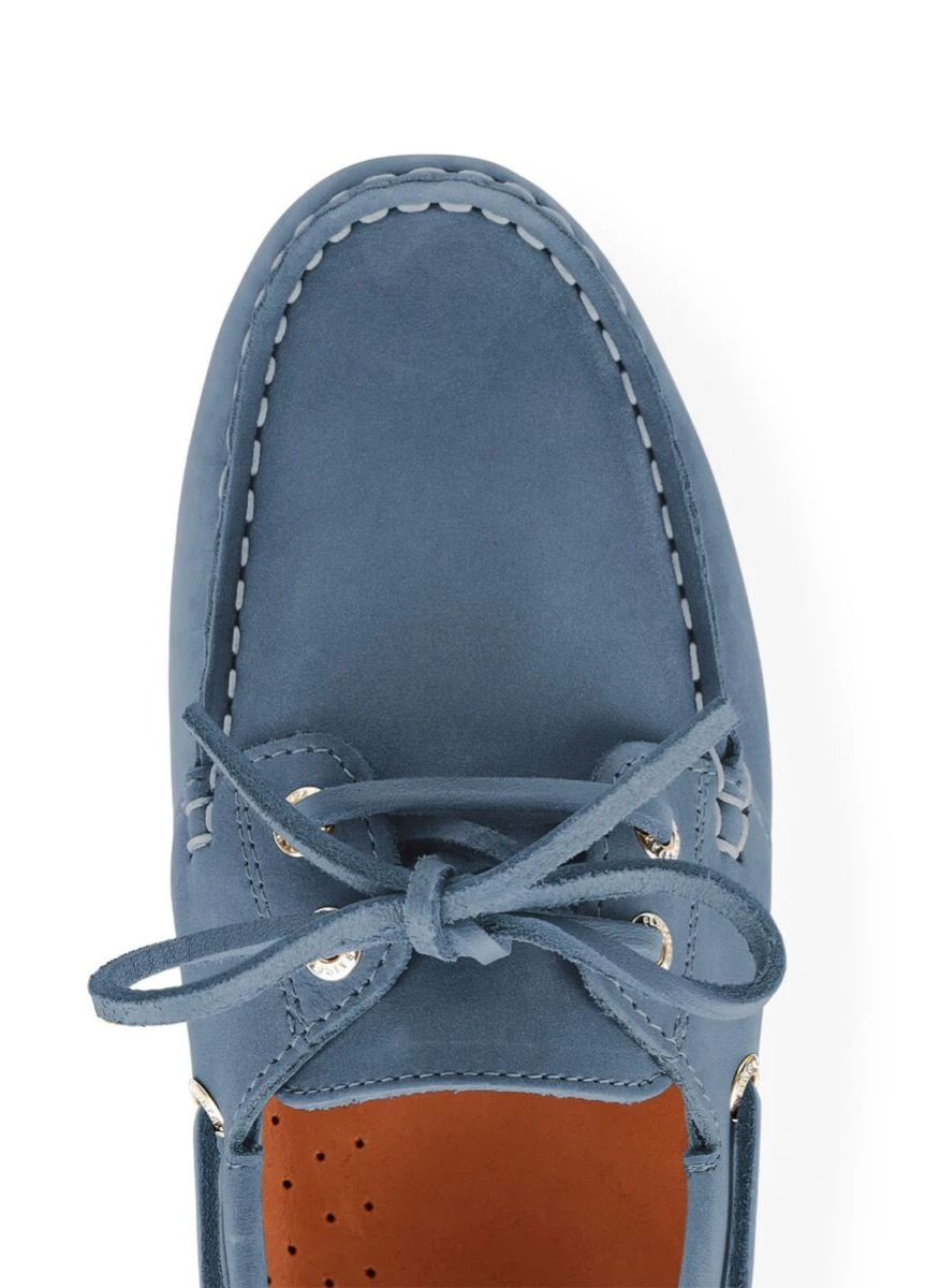 Fairfax & Favor Salcombe Deck Shoe - Cornflower - Image 5