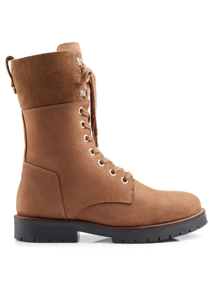 Fairfax & Favor Shearling Lined Anglesey Boot - Cognac - Image 3