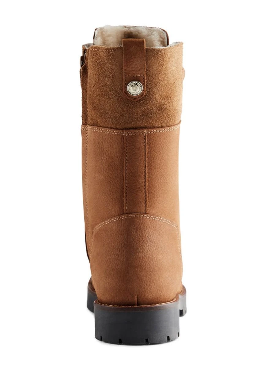 Fairfax & Favor Shearling Lined Anglesey Boot - Cognac - Image 4