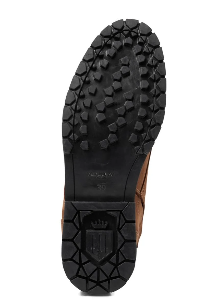 Fairfax & Favor Shearling Lined Anglesey Boot - Cognac - Image 6