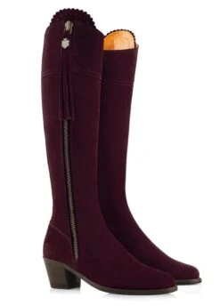 Fairfax & Favor Heeled Regina Narrow Fit - Plum
