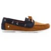 Fairfax & Favor Salcombe Deck Shoe - Tan/Navy