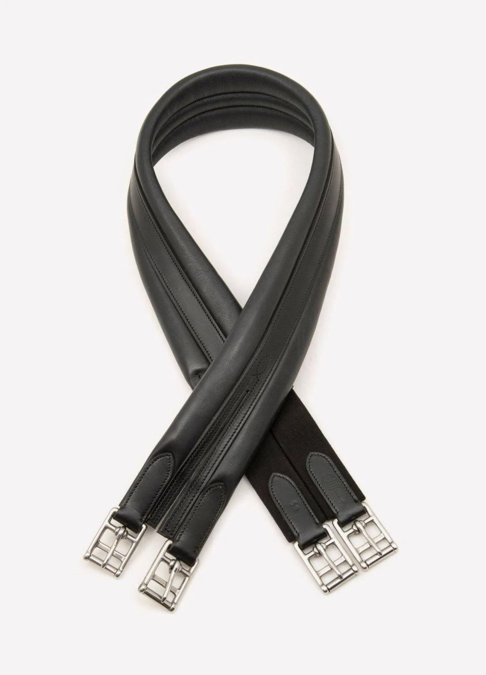 E. Jeffries Premier Elasticated Leather Girth - Black