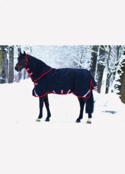 Rambo Supreme Vari-Layer Heavy Turnout Rug 450g - Black/Red
