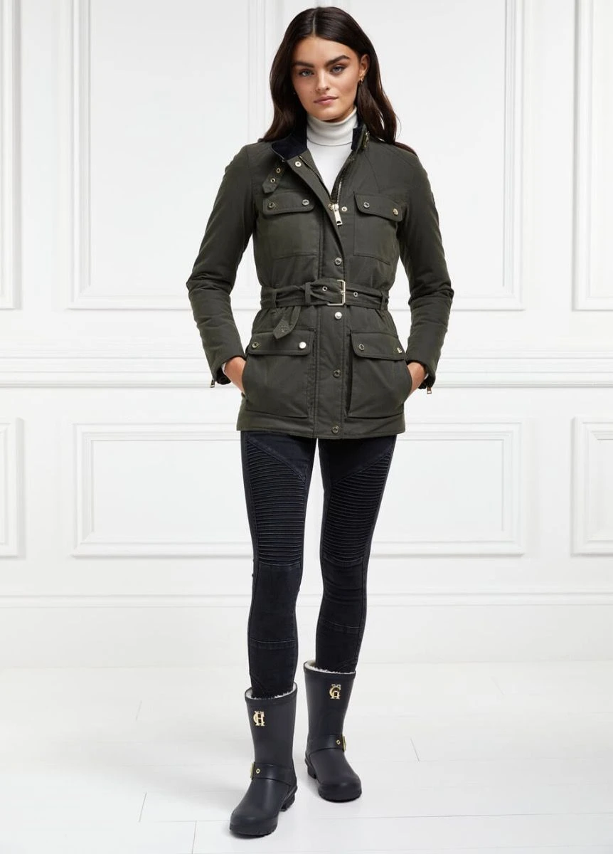 Holland Cooper Sherpa Lined Chelsea Wellington - Matte Black - Image 2