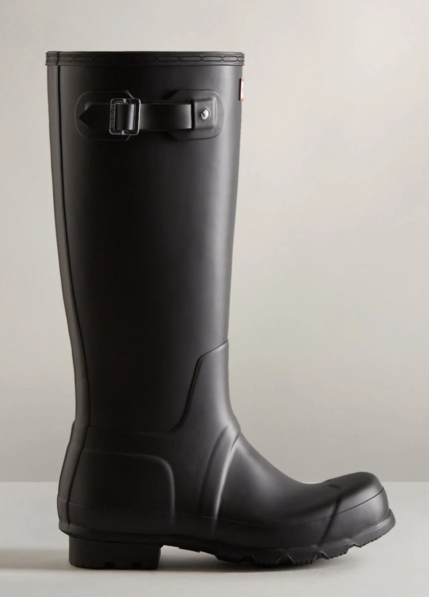 Hunter Mens Original Tall Wellington Boots - Black - Image 2