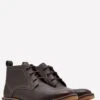 Joules Mens Hyde Lace Up Leather Boots - Dark Brown