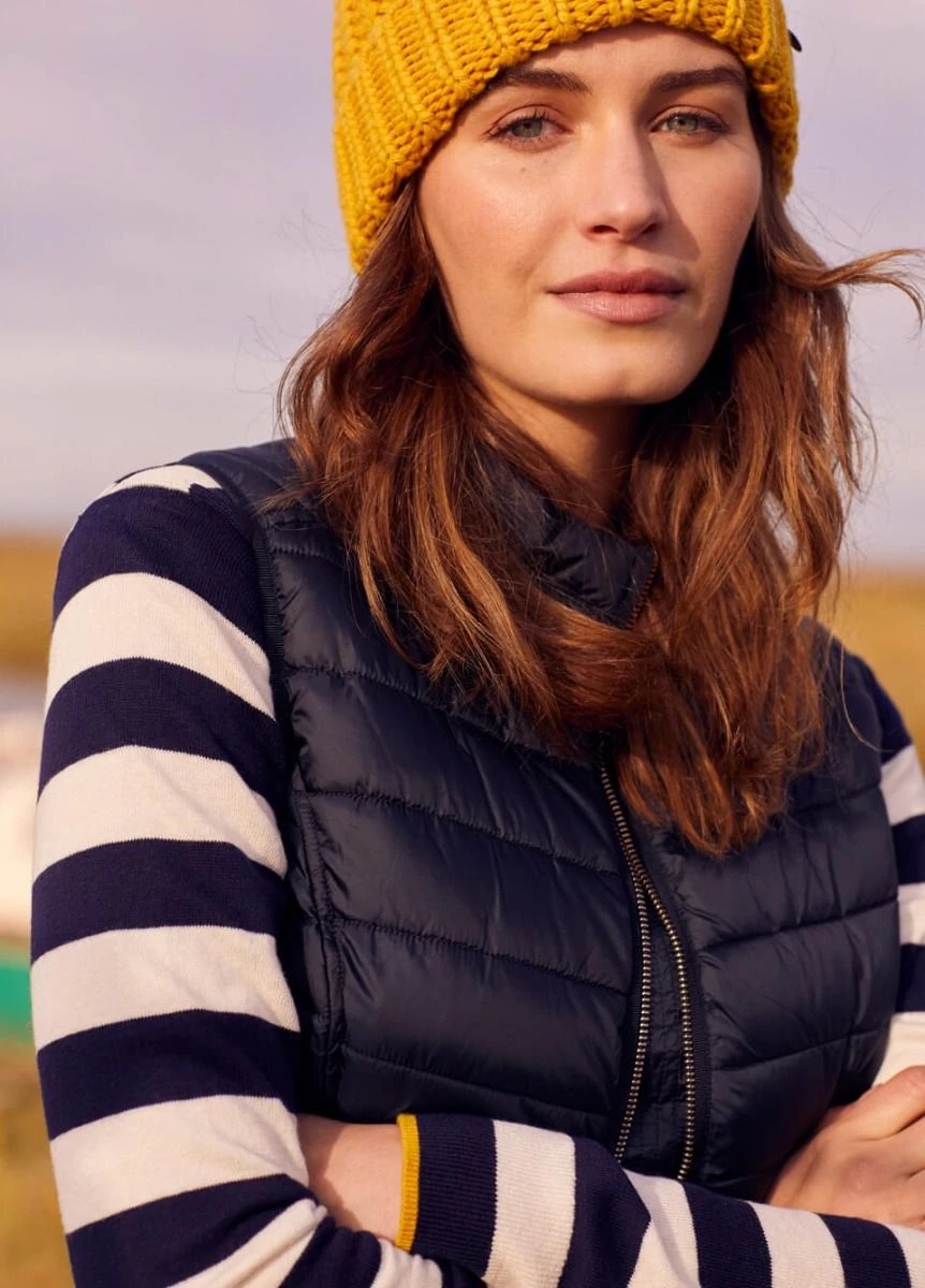 Joules Furlton Padded Gilet - Navy - Image 2