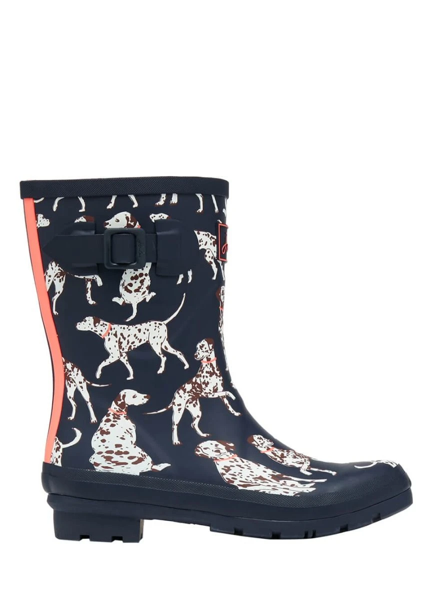 Joules Ladies Molly Wellingtons - Navy Dalmation - Image 4