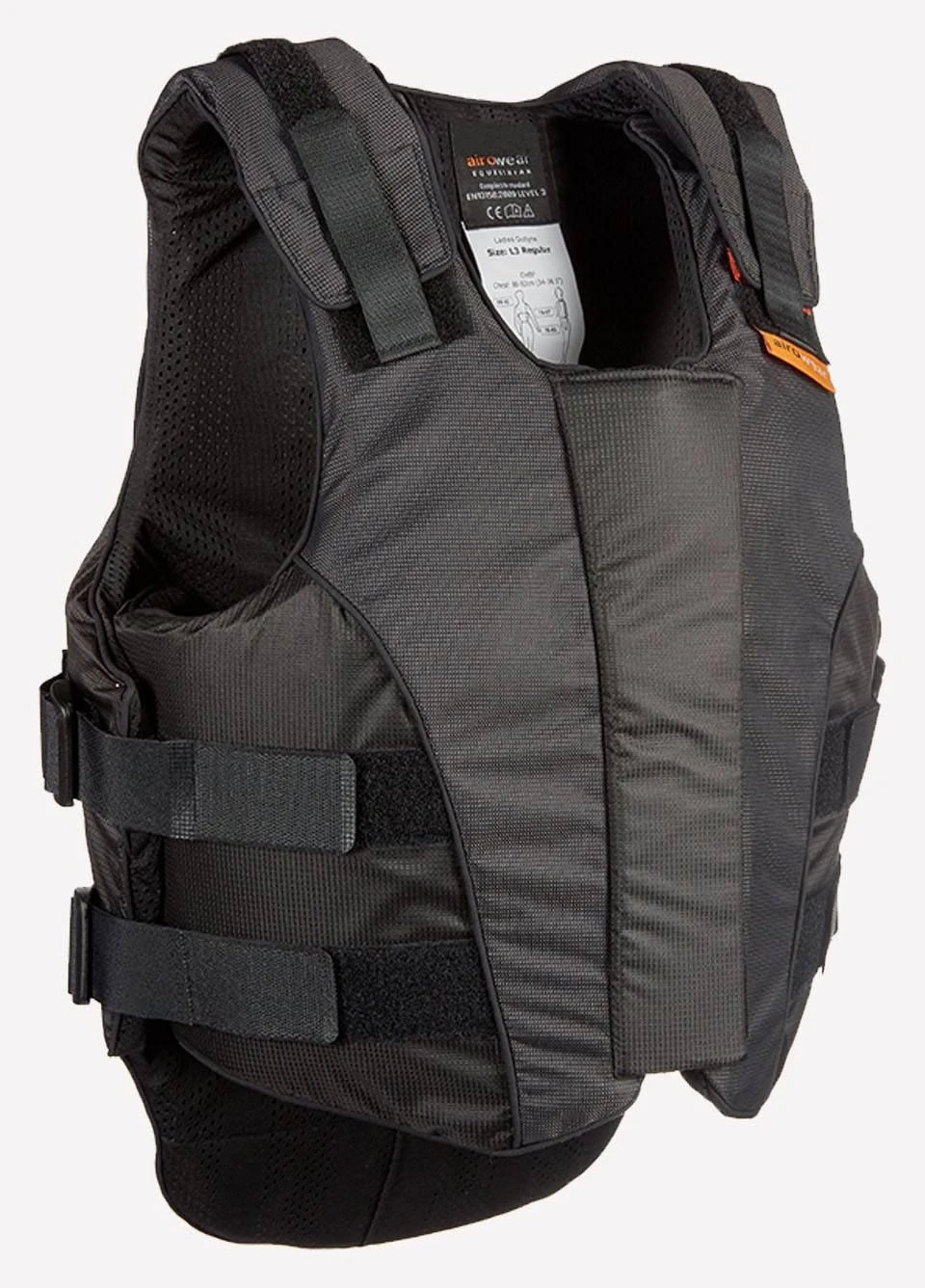 Airowear Ladies Outlyne Body Protector - BETA 2018 Level 3 Labelled - Black/Grey