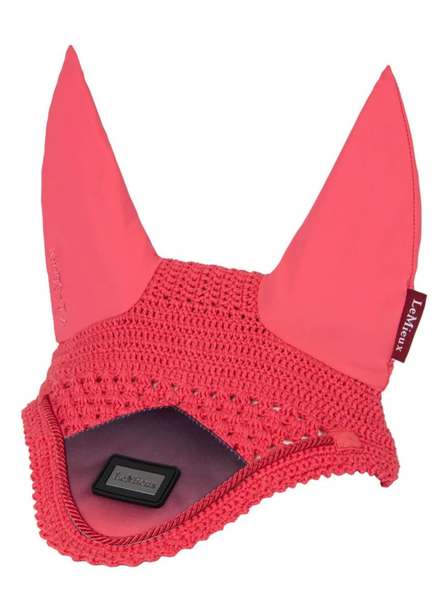 LeMieux Spectrum Fly Hood - Aubergine/Papaya