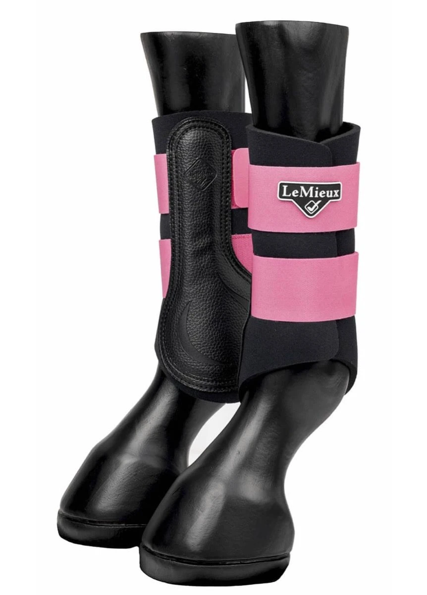 LeMieux Grafter Brushing Boots - Watermelon