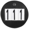LeMieux Round Leather Bridle Number Holder - Black