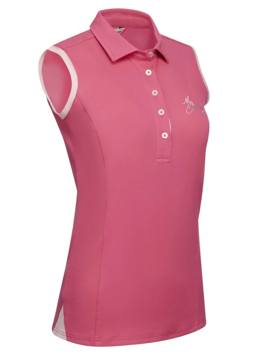 LeMieux Sleeveless Polo Shirt - Watermelon - Image 3