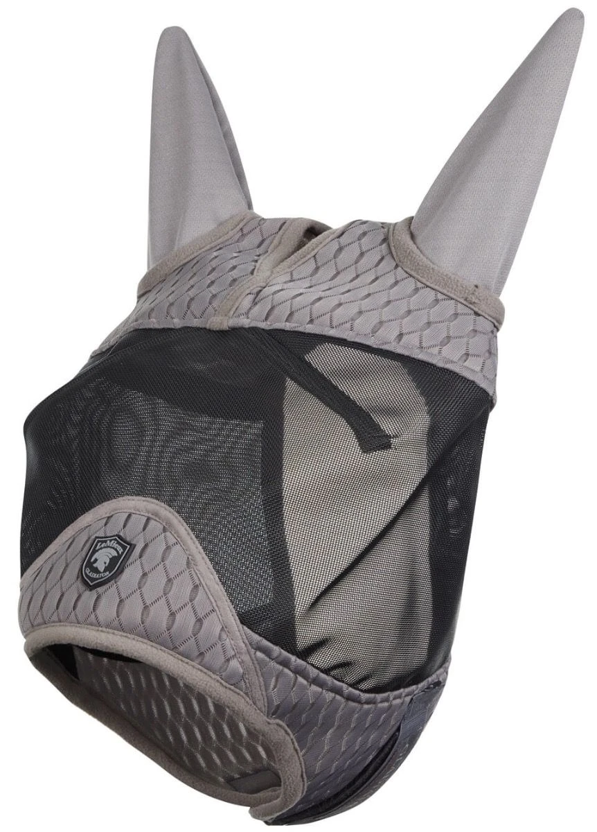 Gladiator Half Fly Mask - Black/Grey