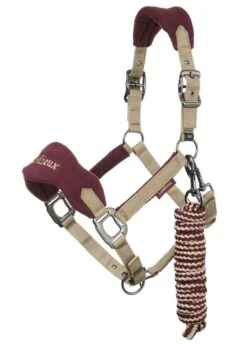 LeMieux Vogue Fleece Headcollar & Leadrope - Rioja