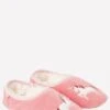 Joules Junior Slippet Felt Mule Slippers - Pink Unicorn