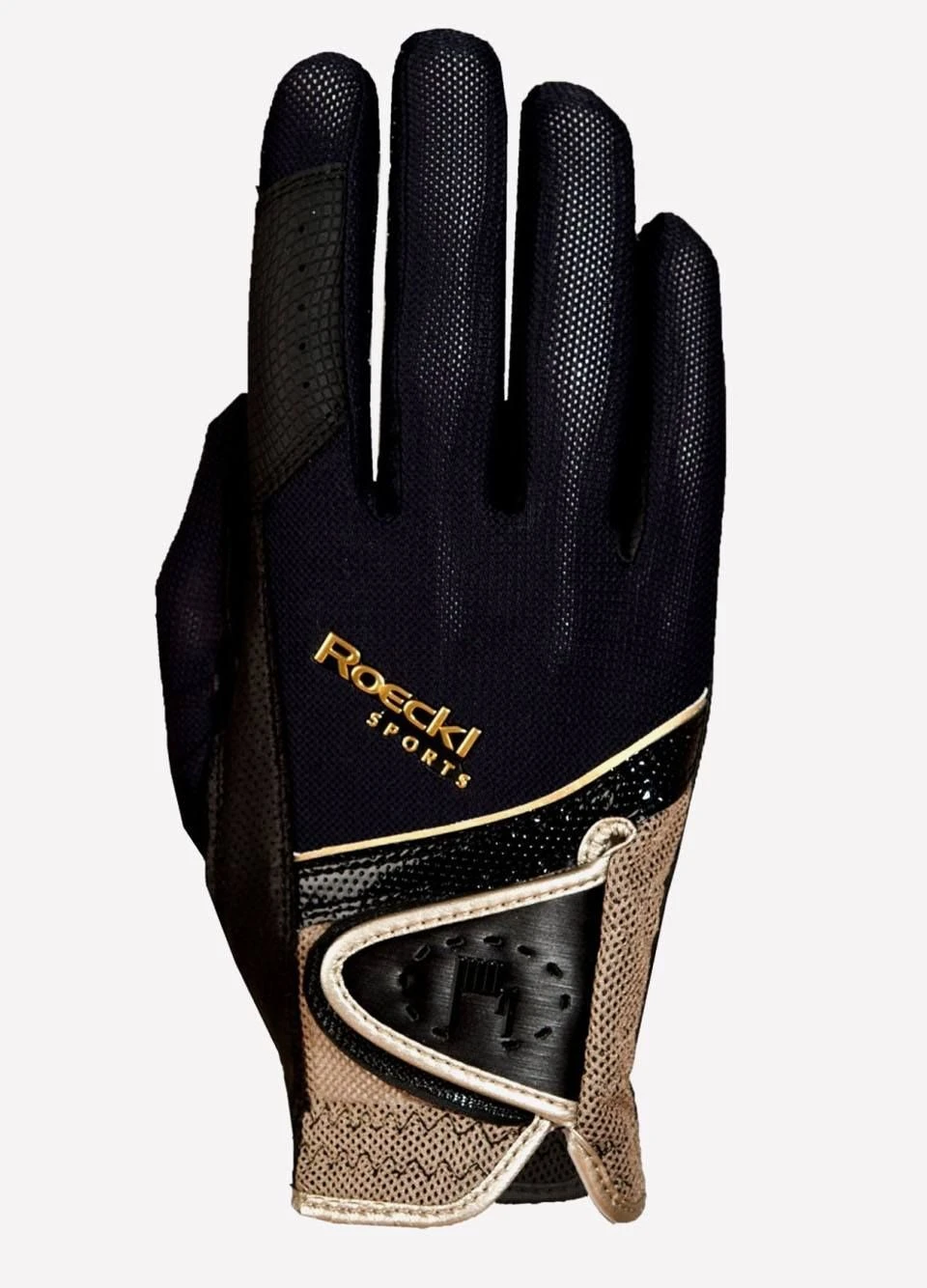 Roeckl Madrid Glove - Black/Gold