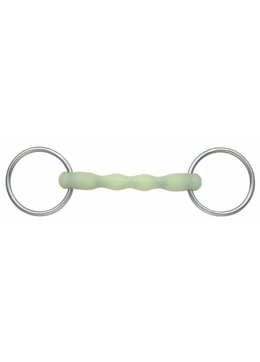 Shires Equikind Ripple Loose Ring Bit - Pale Green