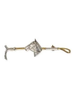 Shires Plated Stock Pin - Horse Head