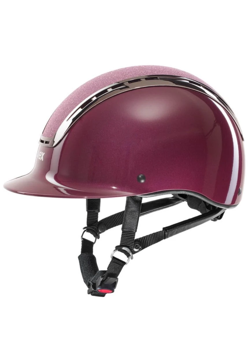 Uvex Suxxeed Blaze Glitter Helmet - Burgundy Shiny - Image 2