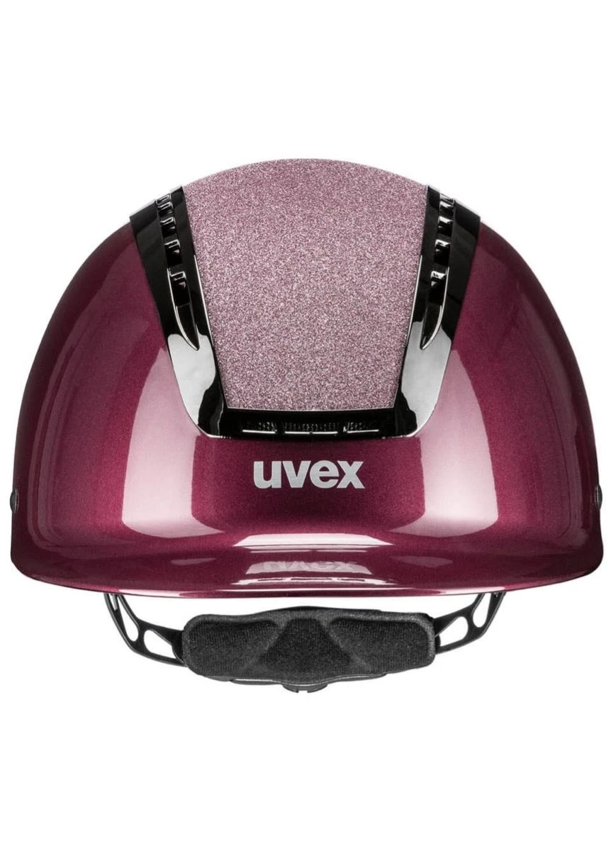 Uvex Suxxeed Blaze Glitter Helmet - Burgundy Shiny - Image 3