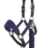 LeMieux Vogue Fleece Headcollar & Leadrope Set - Ink Blue/Navy