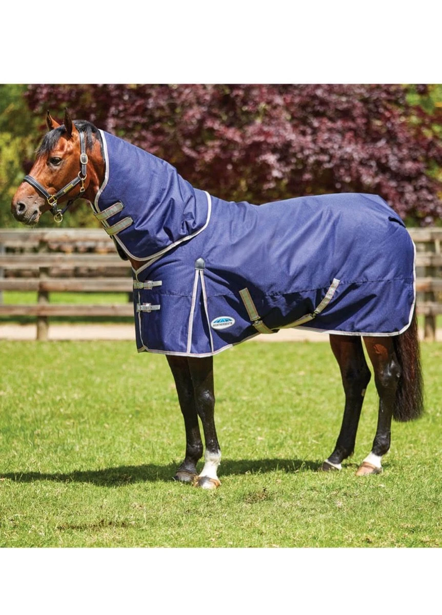 Weatherbeeta Essential Detach-A-Neck Medium - Navy/Silver/Red