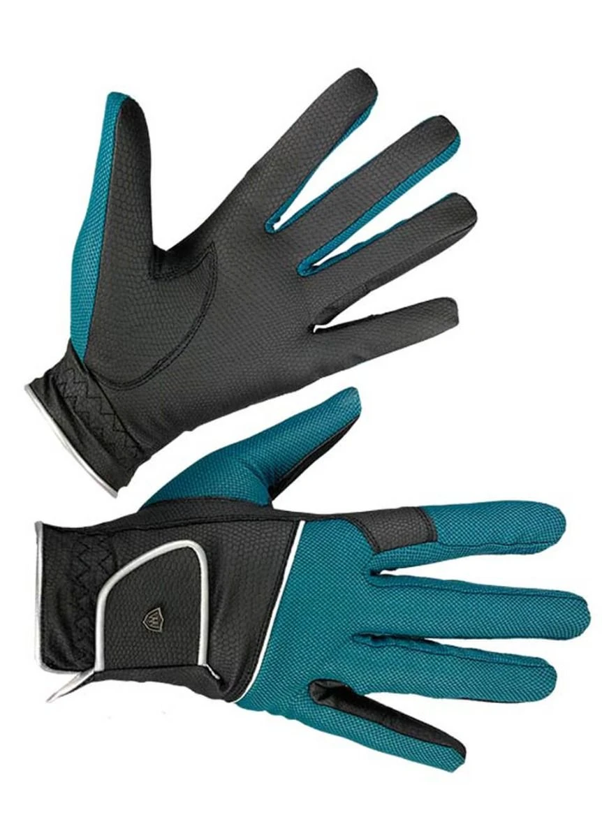 Woof Wear Vision Riding Glove - Black/Ocean