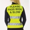 HyVIZ Waistcoat - Please Pass Wide & Slow - Yellow